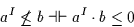 \begin{displaymath}a^{I} \not\leq b \dashv\vdash a^{I} \cdot b \leq 0\end{displaymath}